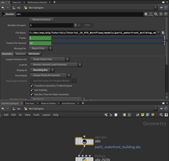 Houdini 中的 Alembic 文件 Houdini 中的 Alembic 文件