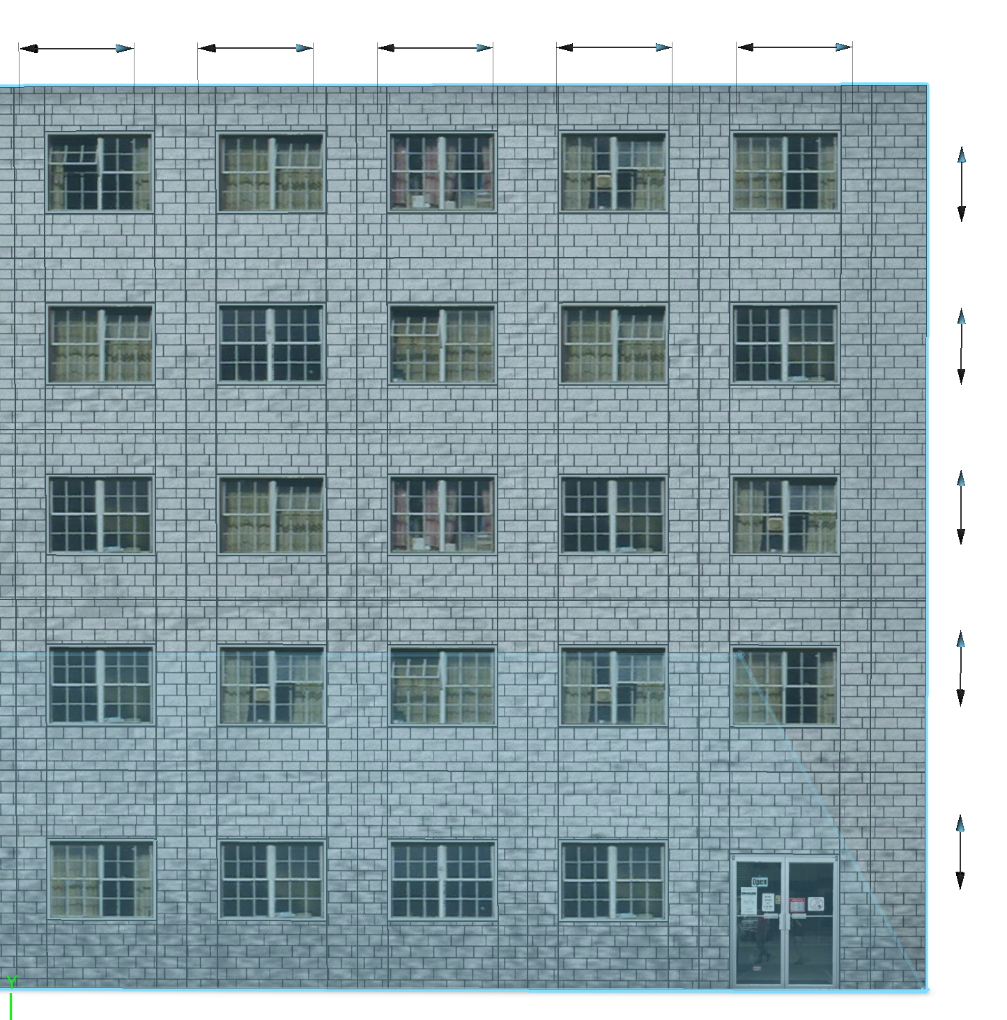 带有控点的建筑物 带有控点的建筑物