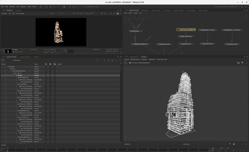 展开的海滨渲染 展开的海滨渲染