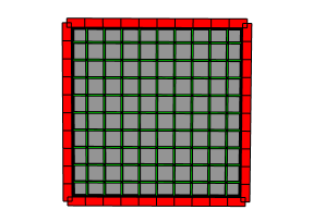 已插入彩色立方体的形状 已插入彩色立方体的形状