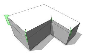 进行组件分割后的单坡屋顶 进行组件分割后的单坡屋顶