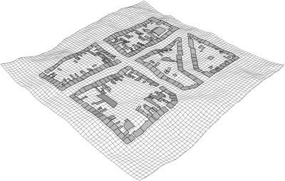 形状与地形对齐。 形状与地形对齐。