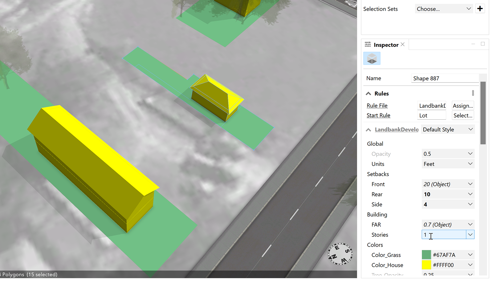 调整退缩尺度之后 调整退缩尺度之后
