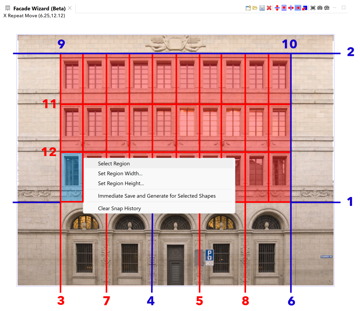 选定区域重复分割 选定区域重复分割