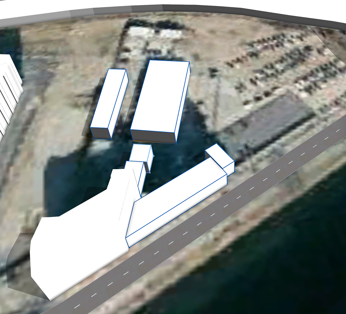 三角形场地上的所选覆盖区 三角形场地上的所选覆盖区