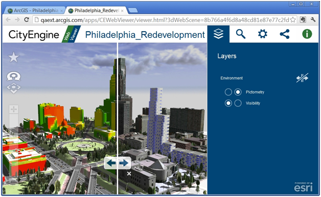 在浏览器中共享 3D 城市场景