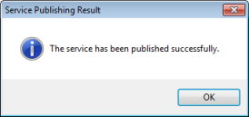 服务发布结果消息