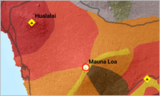 测量以 Mauna Loa 为起点的距离