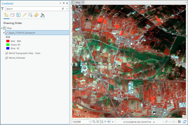 ArcGIS Pro 中添加的影像